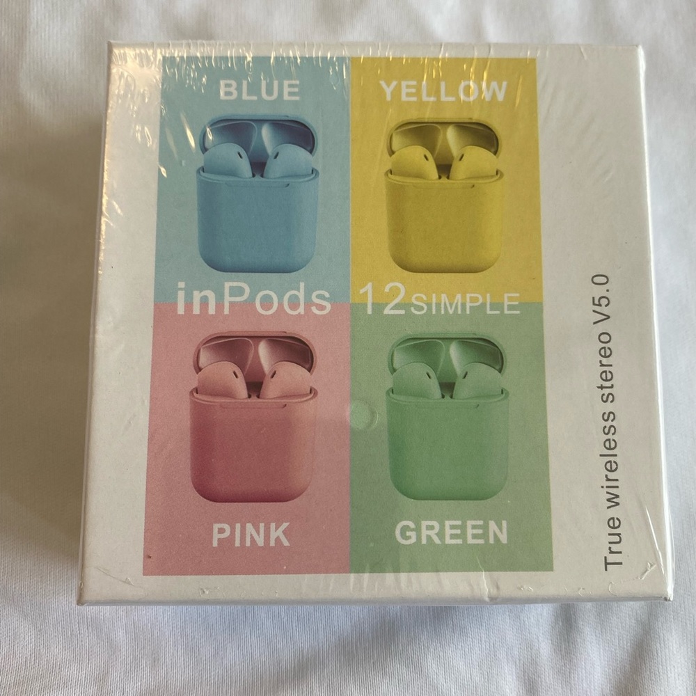 Bluetooth wireless earbuds - Light yellow - Picture 2 of 3